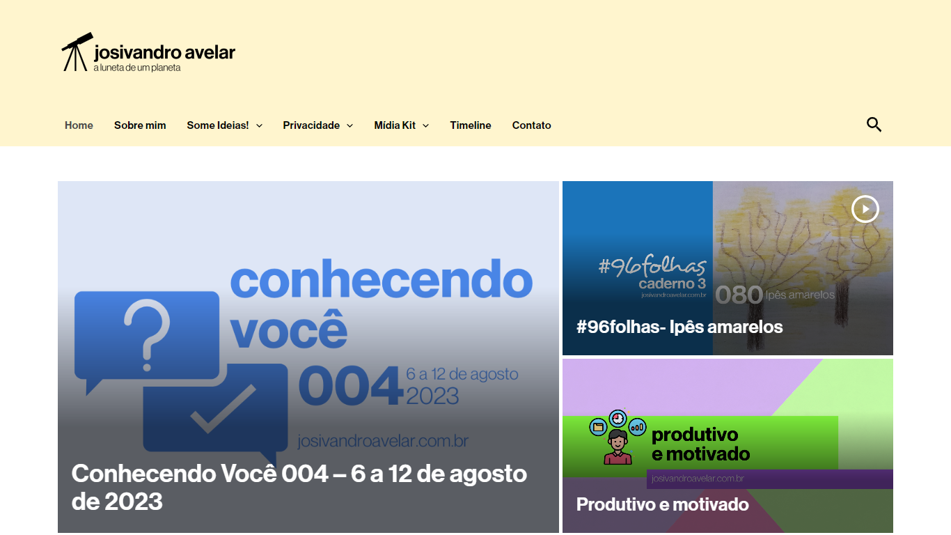 Site exibe a paleta de cores Amarelo Junino, entre os dias 1 e 30 de junho.