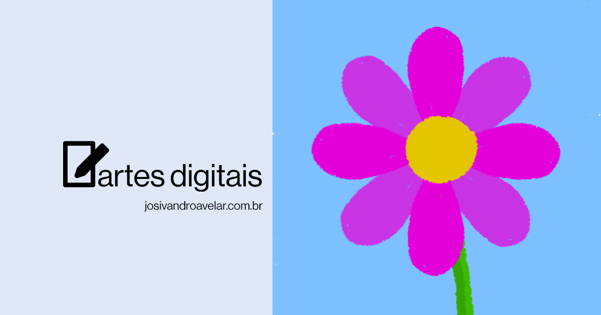 Artes digitais: aquarela de uma flor
