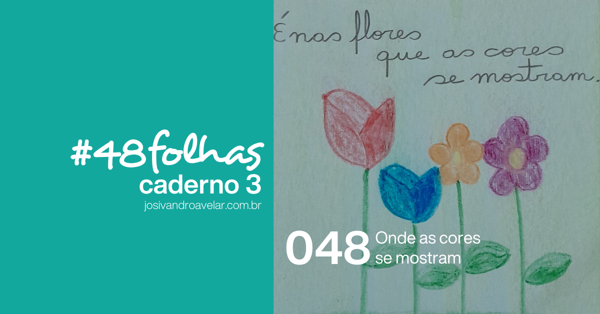 #48folhas caderno 3 – 048: Onde as cores se mostram