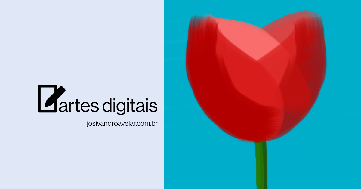 Artes digitais: botão de rosa vermelha