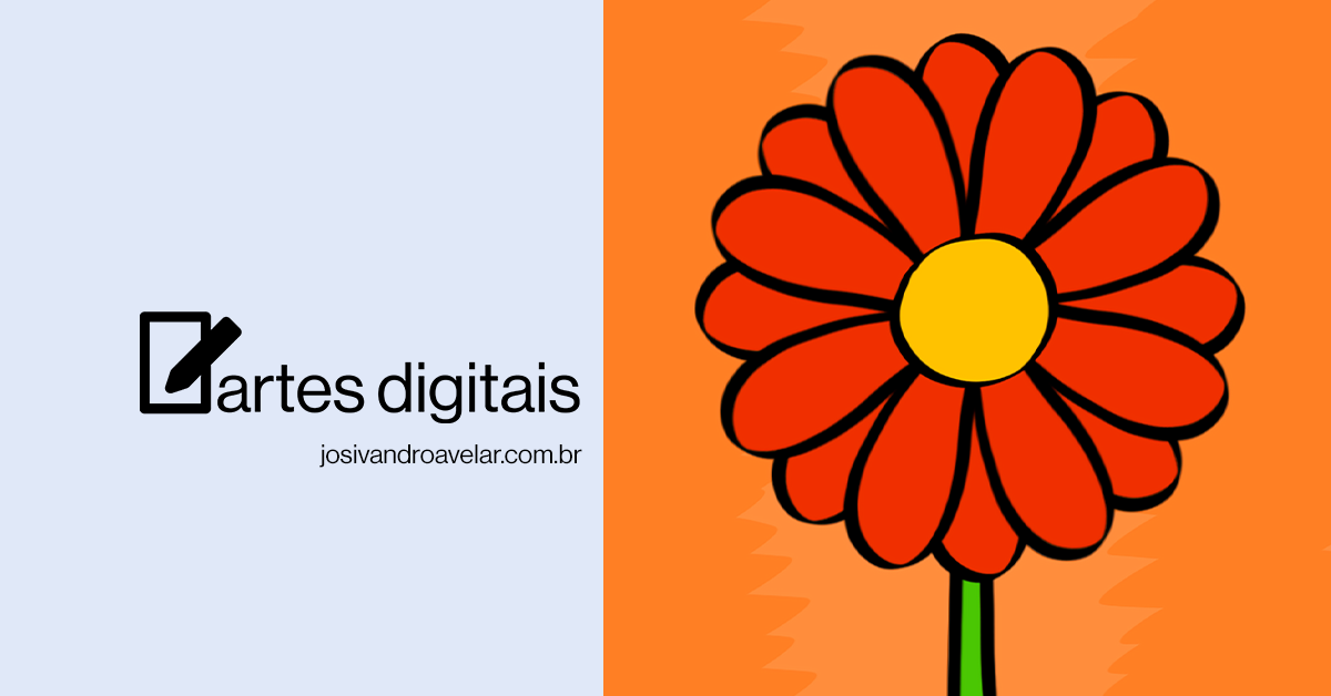 Artes digitais: flor quente