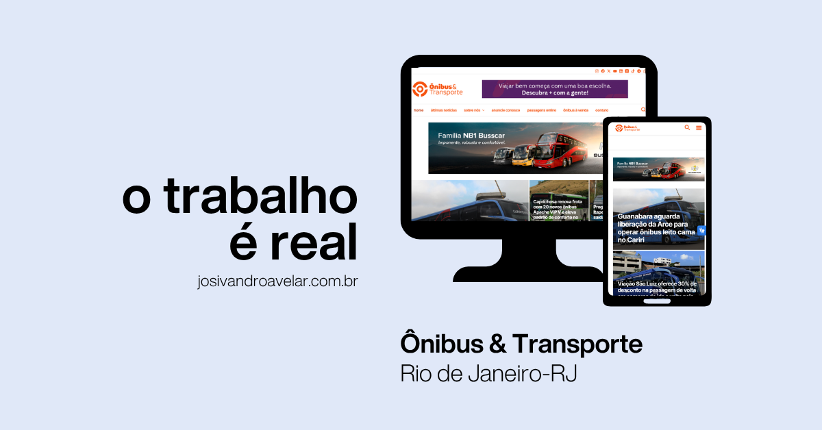O trabalho é real: Ônibus & Transporte