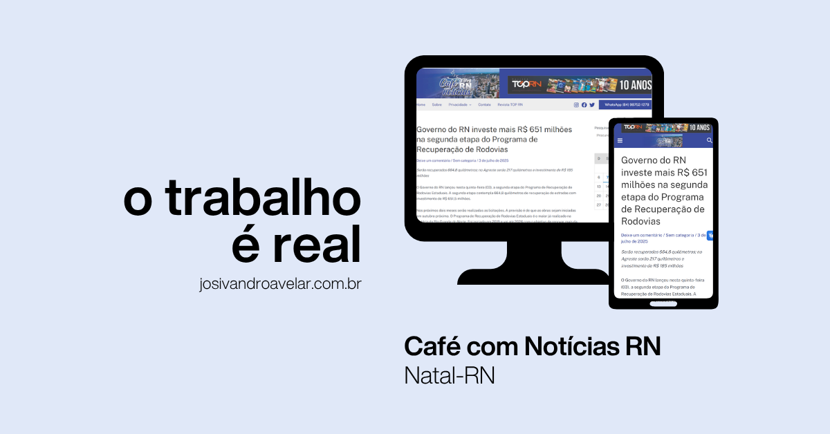 O trabalho é real: Café com Notícias RN