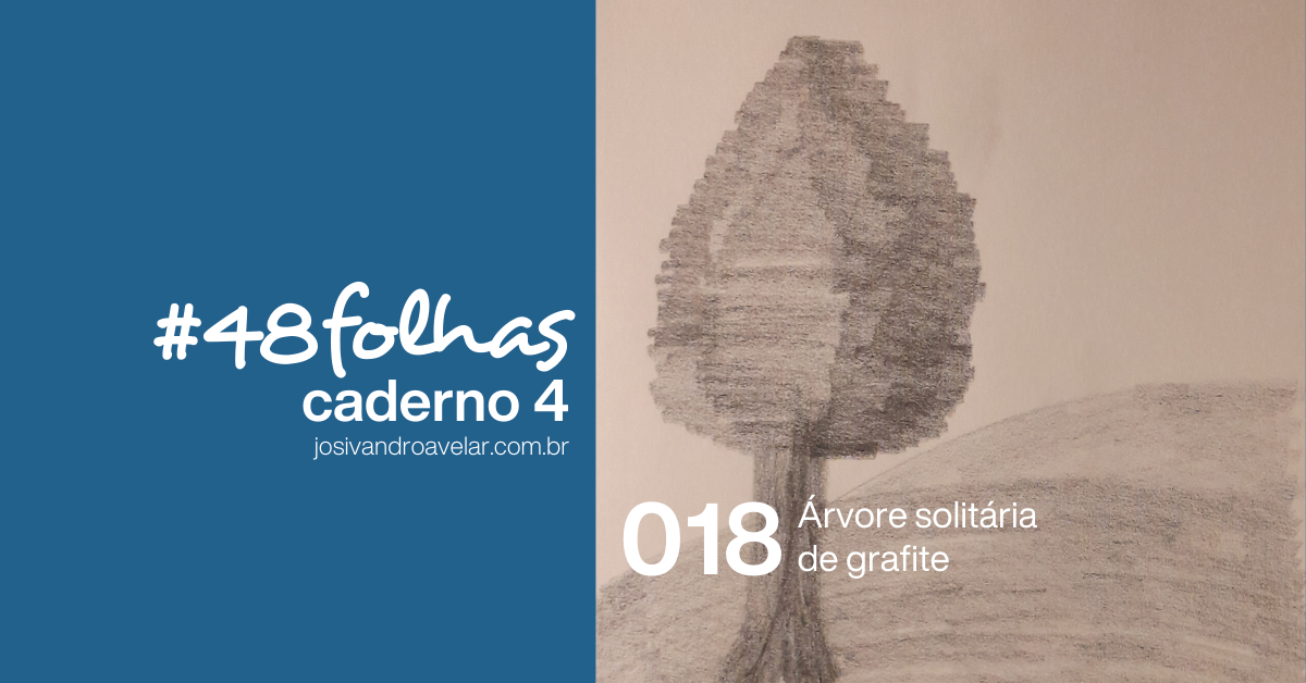 #48folhas caderno 4 - 018: Árvore solitária de grafite 1 site graph 1327