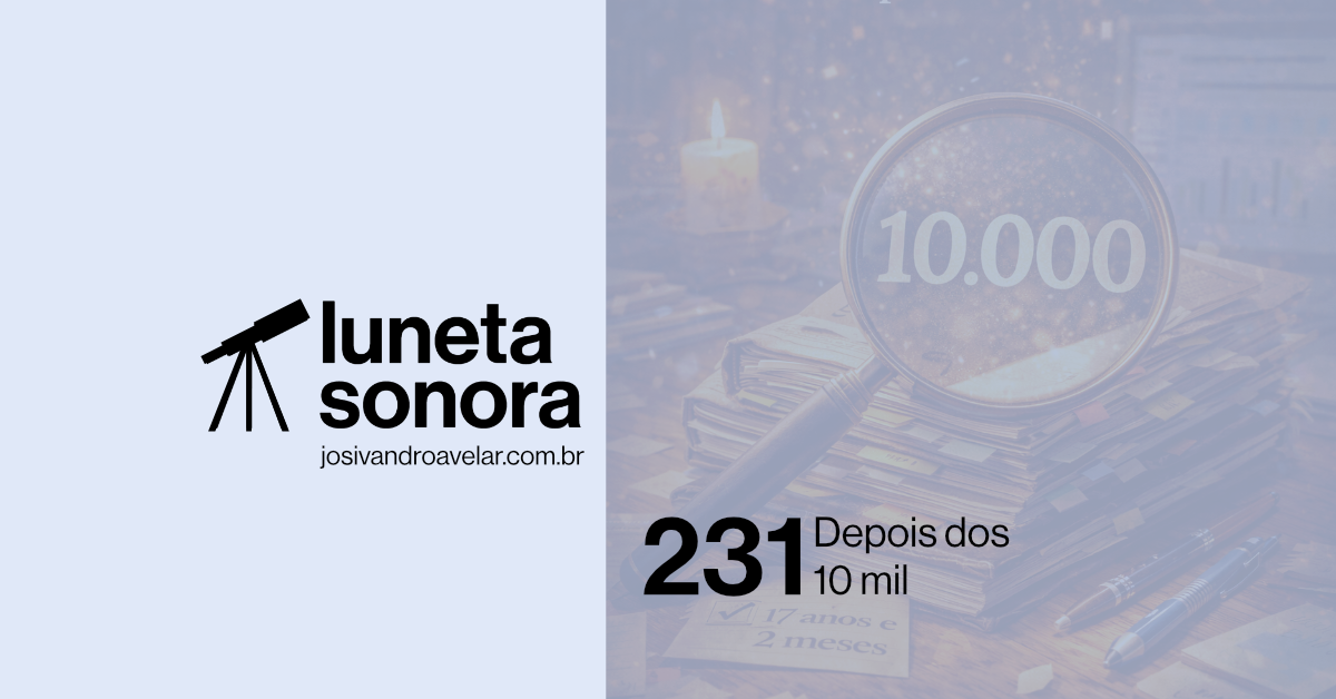 Luneta Sonora 231: Depois dos 10 mil 3 site graph 0244